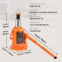 Hydraulic Bottle Jack, 12 Ton/24000 LBS All Welded Bottle Jack, 190-355 mm Lifting Range, with 3-section Long Handle, for Car, P