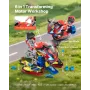 VEVOR Motorcycle Engine Toy, 25 Pieces, Motorcycle Mechanic Toy with Removable Parts, Lights & Sounds, Simulated Riding & Track 