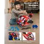 Motorcycle Engine Toy, 25 Pieces, Motorcycle Mechanic Toy with Removable Parts, Lights & Sounds, Simulated Riding & Track Racing