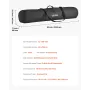 Snowboardtaske, op til 165 cm, polstret ski- og snowboardtaske