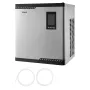 Commercial Ice Maker Machine - Head, 136 kg/Day Stainless Steel Ice Machine with Scheduled Ice-Making, Self-Cleaning, Adjustable