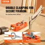 Pocket Hole Jig, 56 Pcs Mini Jig Pocket Hole System with 22.9 cm C-clamp, Step Drill, Wrench, Drill Stop Ring, Square Drive Bit,