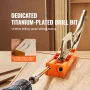 Pocket Hole Jig, 56 Pcs Mini Jig Pocket Hole System with 22.9 cm C-clamp, Step Drill, Wrench, Drill Stop Ring, Square Drive Bit,