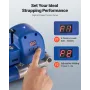 Electric Strapping Machine, 2 x 4000mAh Batteries, Automatic Strapping Tool with Digital Display for 10-19 mm Wide PET Straps, B