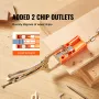 Pocket Hole Jig, 56 Pcs Mini Jig Pocket Hole System with 22.9 cm C-clamp, Step Drill, Wrench, Drill Stop Ring, Square Drive Bit,