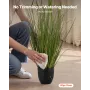 VEVOR Artificial Grass Plant, 2 Pack 889mm Cattail Grass in Pot, Premium PVC Faux Fake Greenery Shrubs Plant for Indoor Outdoor 