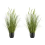 Artificial Grass Plant, 2 Pack 889mm Cattail Grass in Pot, Premium PVC Faux Fake Greenery Shrubs Plant for Indoor Outdoor House 