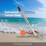 Sand Spike Boat Anchor, 90 cm Slide Anchor Shore Spike, Galvanized Carbon Steel Boat Shore Anchors, Shallow Water Beach Anchors,