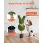 Artificial Topiary Bunny-Shape Boxwood Ball, 2 Set 914mm Faux Boxwood Plant Balls, Fake Silk Tree Look Real, Easy Assembly for D