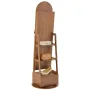 360° Swivel Jewelry Cabinet, 1655 mm Tall, Full-Length Mirror with Storage, Standing Rotatable Jewelry Armoire Organizer, Lockab