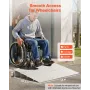 VEVOR dørtærskelrampe, 115 mm stigning, aluminiumslegeringstærskelrampe nominel 363 kg belastningskapacitet, handicapramper til