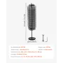 Roterende Brochure Display Stativ, 30 Lommer Mesh Magazine