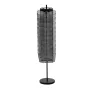 Rotating Brochure Display Rack, 30 Pockets Mesh Magazine Literature Display Stand, Portable Floor Standing Magazine Rack, Metal 
