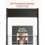 Brochure Display Stativ, Smal 6-Etagers Magasin Litteratur