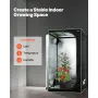 VEVOR Indoor Grow Tent, 100 x 100 x 200 cm, 600D High Reflective Mylar, Indoor Plant Tent with Observation Window, Floor Tray & 