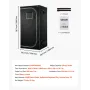 VEVOR Indoor Grow Tent, 100 x 100 x 200 cm, 600D High Reflective Mylar, Indoor Plant Tent with Observation Window, Floor Tray & 