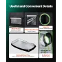 VEVOR Indoor Grow Tent, 120 x 60 x 180 cm, 600D High Reflective Mylar, Indoor Plant Tent with Observation Window, Floor Tray & Z