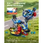 VEVOR Motorcycle Engine Toy, 25 Pieces, Motorcycle Mechanic Toy with Removable Parts, Lights & Sounds, Simulated Riding & Track 