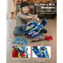 VEVOR Motorcycle Engine Toy, 25 Pieces, Motorcycle Mechanic Toy with Removable Parts, Lights & Sounds, Simulated Riding & Track 