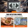 Metal Detector for Kids, 15.2 cm Waterproof Search Coil with LCD Display, Adjustable 66 cm - 91.4 cm Gold Detector, Lightweight 