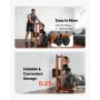 Water Rowing Machine, 6-Level Quiet Resistance, Wooden Foldable Rower Machine with 14L Water Tank & LCD Monitor, Bluetooth App C