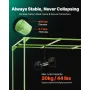 Indoor Grow Tent, 120 x 120 x 200 cm, 600D High Reflective Mylar, Indoor Plant Tent with Observation Window, Floor Tray & Zipper