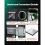 Indoor Grow Tent, 120 x 120 x 200 cm, 600D High Reflective Mylar, Indoor Plant Tent with Observation Window, Floor Tray & Zipper