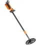 Metal Detector for Kids, 15.2 cm Waterproof Search Coil with LCD Display, Adjustable 66 cm - 91.4 cm Gold Detector, Lightweight 