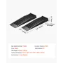 Car Ramps, 2 PCS 9072 kg GVW Capacity, 65 mm Lift Height, Portable Low Profile Car Service Ramps for Home Garage Maintenance & O