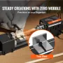 Mini Lathe Machine, 7 cm x 16 cm, 24VDC 96W Mini Wood Lathe Tools Milling Machine Accessories, 7 Speeds 4220/5300/5650/6350/6660