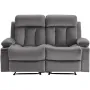 VEVOR Loveseat Recliner Sofa, Power Reclining Couch with Heating and Massage, Soft Velvet Electric Recliner Sofa with USB Ports,