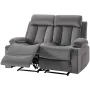 Loveseat hvilesofa, power reclining sofa med varme og massage