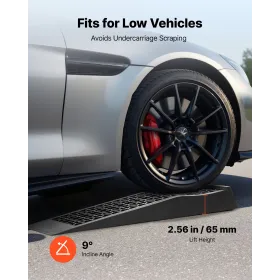 bilramper, 4 STK 9072 kg GVW kapacitet, 65 mm løftehøjde