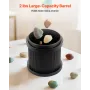 Rock Tumbler Kit, Rock Polishing Kit, 4 Speed Settings 9-Day Polishing Timer Stone Polishing Kit, Rock Polisher with Rough Gemst