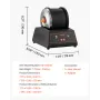 Rock Tumbler Kit, Rock Polishing Kit, 4 Speed Settings 9-Day Polishing Timer Stone Polishing Kit, Belt-Free Rock Polisher with A