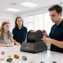 Rock Tumbler Kit, Rock Polishing Kit, 4 Speed Settings 9-Day Polishing Timer Stone Polishing Kit, Belt-Free Rock Polisher with A
