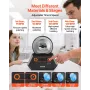 Rock Tumbler Kit, Rock Polishing Kit, 4 Speed Settings 9-Day Polishing Timer Stone Polishing Kit, Rock Polisher with Rough Gemst