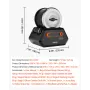 Rock Tumbler Kit, Rock Polishing Kit, 4 Speed Settings 9-Day Polishing Timer Stone Polishing Kit, Rock Polisher with Rough Gemst