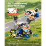 Motorcycle Engine Toy, 25 Pieces, Motorcycle Mechanic Toy with Removable Parts, Lights & Sounds, Simulated Riding & Track Racing
