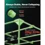 Indoor Grow Tent, 80 x 80 x 180 cm, 600D High Reflective Mylar, Indoor Plant Tent with Observation Window, Floor Tray & Zipper, 