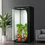 Indoor Grow Tent, 80 x 80 x 180 cm, 600D High Reflective Mylar, Indoor Plant Tent with Observation Window, Floor Tray & Zipper, 