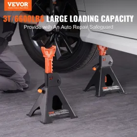 Jack står, 3 ton (6.000 lbs) kapacitetsbil Jack Stands