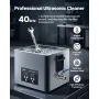 VEVOR 15L ultralydsrenser, professionel ultralydsrensermaskine med rensekurv og digitalt display, 240W rustfrit stål