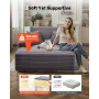 Chaise Lounge Chair, 1240 mm Boneless Chaise Lounge Indoor, Modern Upholstered Oversized Reading Chair with Pillows & Armrests, 