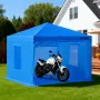 VEVOR Portable Paint Booth Tent, 2930 x 2930 x 1810mm Portable Garage Spray Tent, Waterproof Spray Booth with Foldable Frame Des