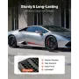 Car Ramps, 2 PCS 9072 kg GVW Capacity, 66 mm Lift Height, Portable Low Profile Car Service Ramps for Home Garage Maintenance & O