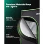 Indoor Grow Tent, 40 x 40 x 160 cm, 600D High Reflective Mylar, Indoor Plant Tent with Observation Window, Floor Tray & Zipper, 