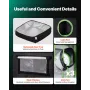 Indoor Grow Tent, 40 x 40 x 160 cm, 600D High Reflective Mylar, Indoor Plant Tent with Observation Window, Floor Tray & Zipper, 