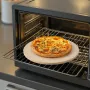 VEVOR Pizzasten, 381 mm rund Cordierite Pizzasten, ekstra stor bagesten med aluminiumsskal, 17 mm tykkelse varmebestandig