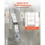 VEVOR Brochure Display Stativ, 10 Lommers Magasin Litteratur Display Stand, Transportabel Gulvstående Magasin Stativ, Metal Avis